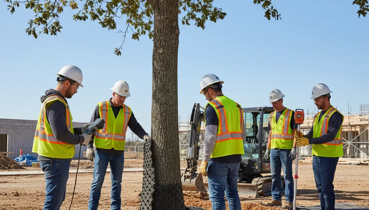 Tree roots protected with mulch in Thornton, CO by Arbor Tree Care