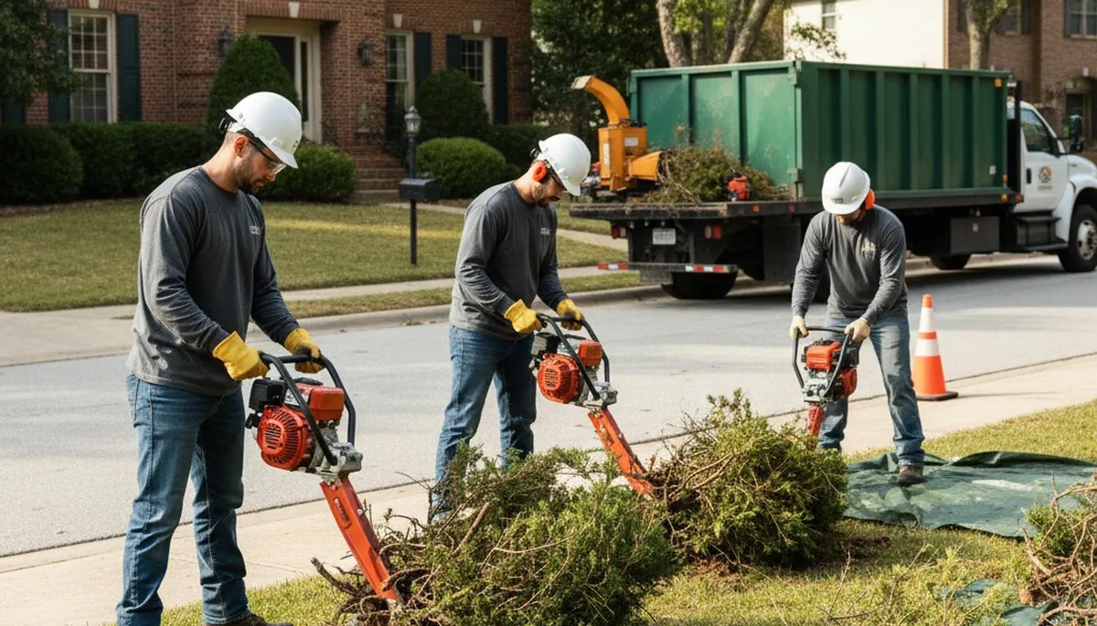 Shrub removal service in Thornton, CO by Arbor Tree Care for safe, efficient landscape clearing