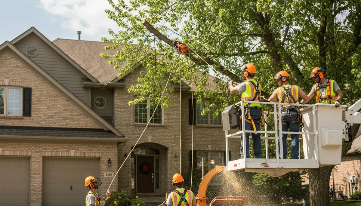 Tree trimming service in Thornton, CO for safe, professional tree care in a residential yard