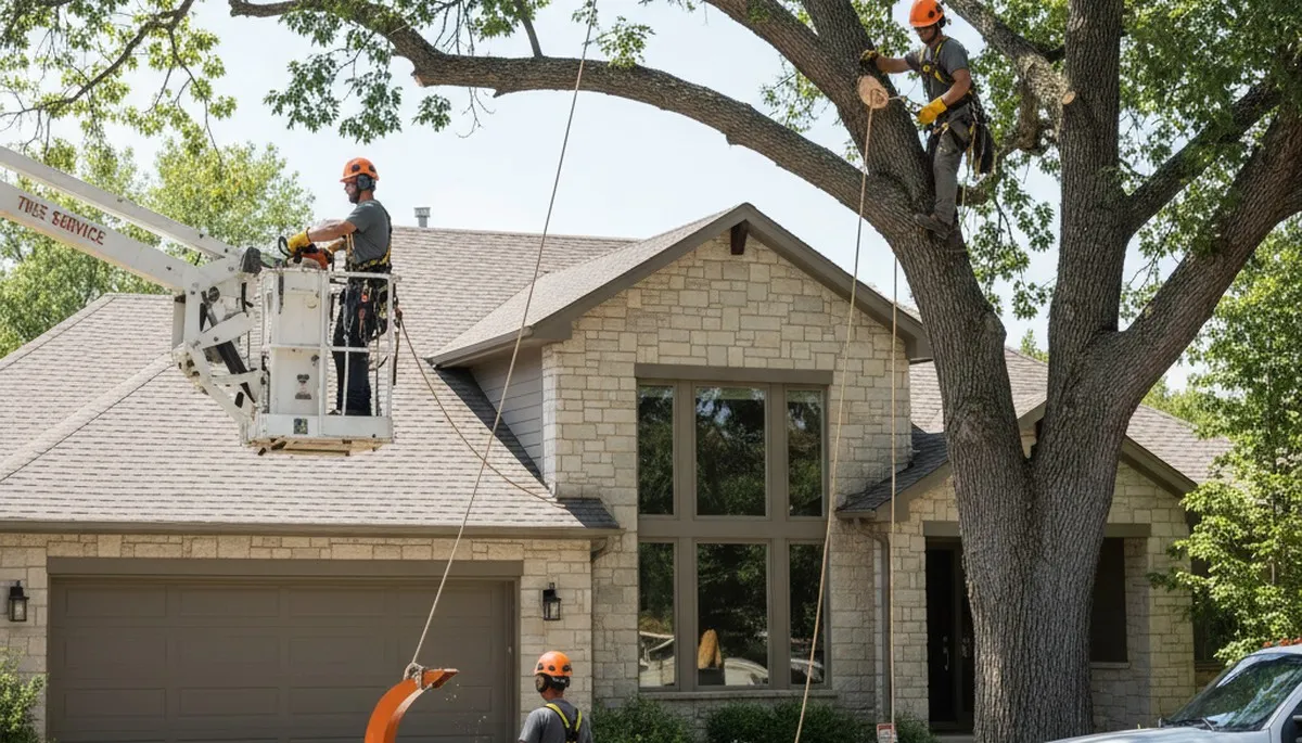 Tree service crew in Thornton, CO providing professional tree trimming and pruning for local properties