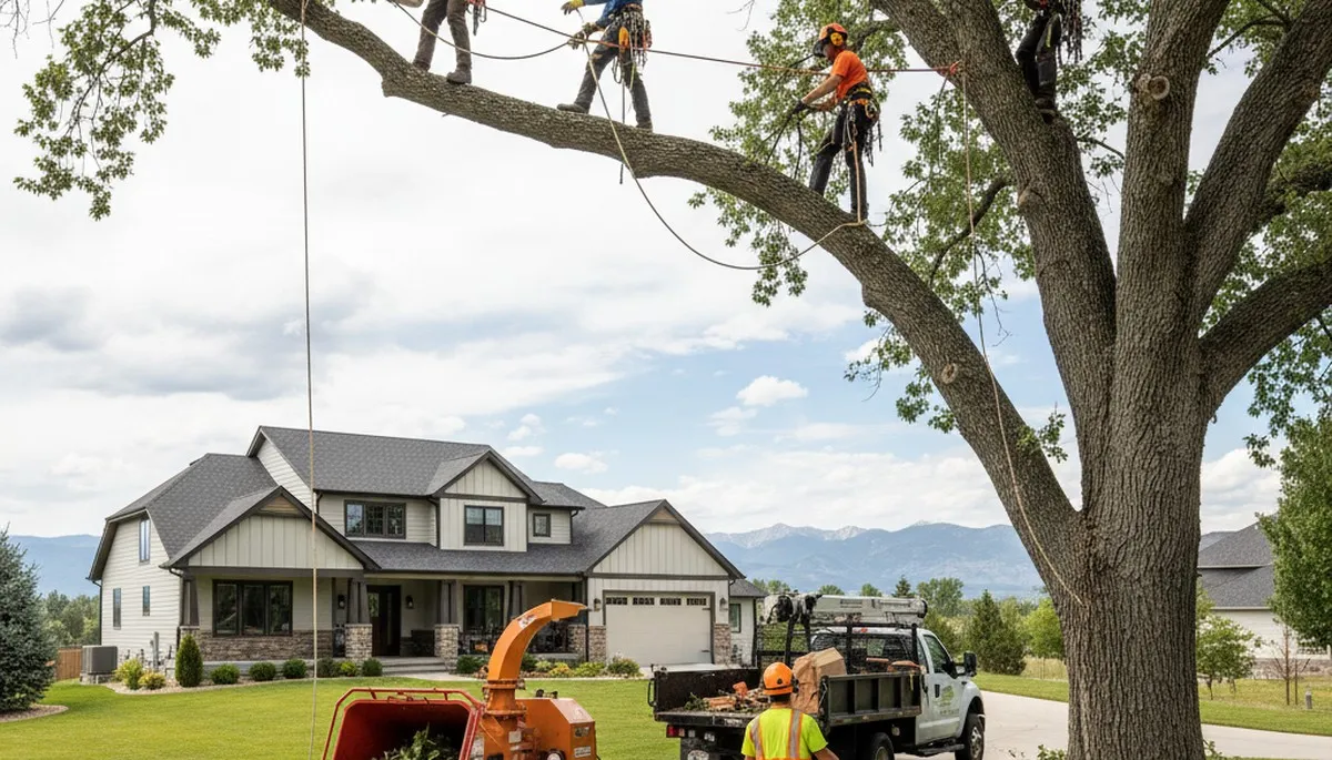 Professional tree trimming service in Thornton, CO for safe, precise residential tree care