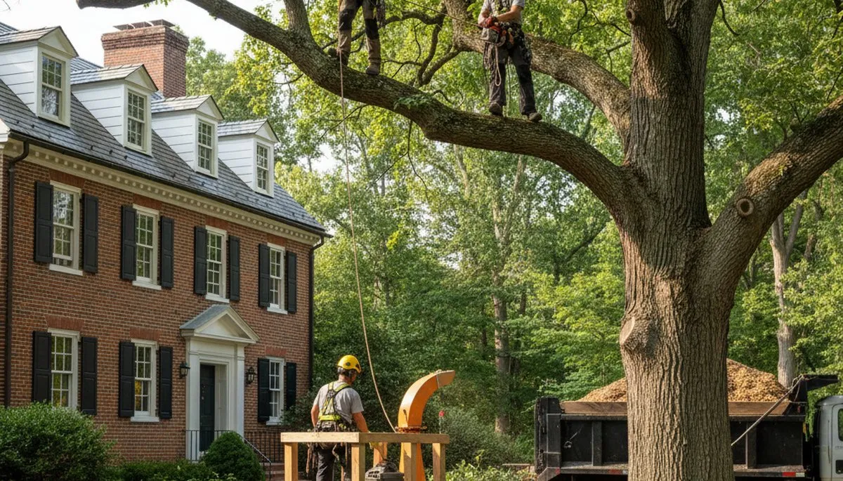 Tree service crew in Thornton, CO providing professional tree trimming and care