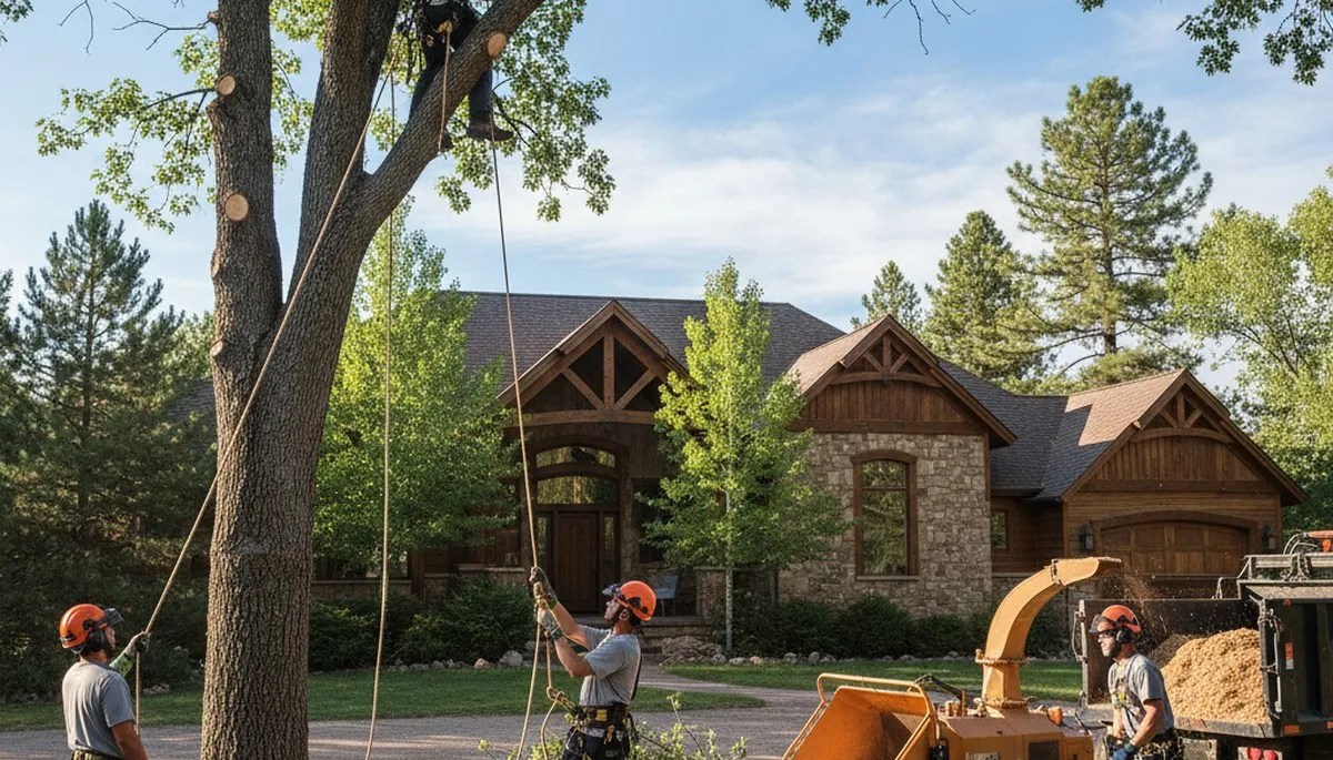 Tree service crew in Thornton, CO providing professional tree trimming and care