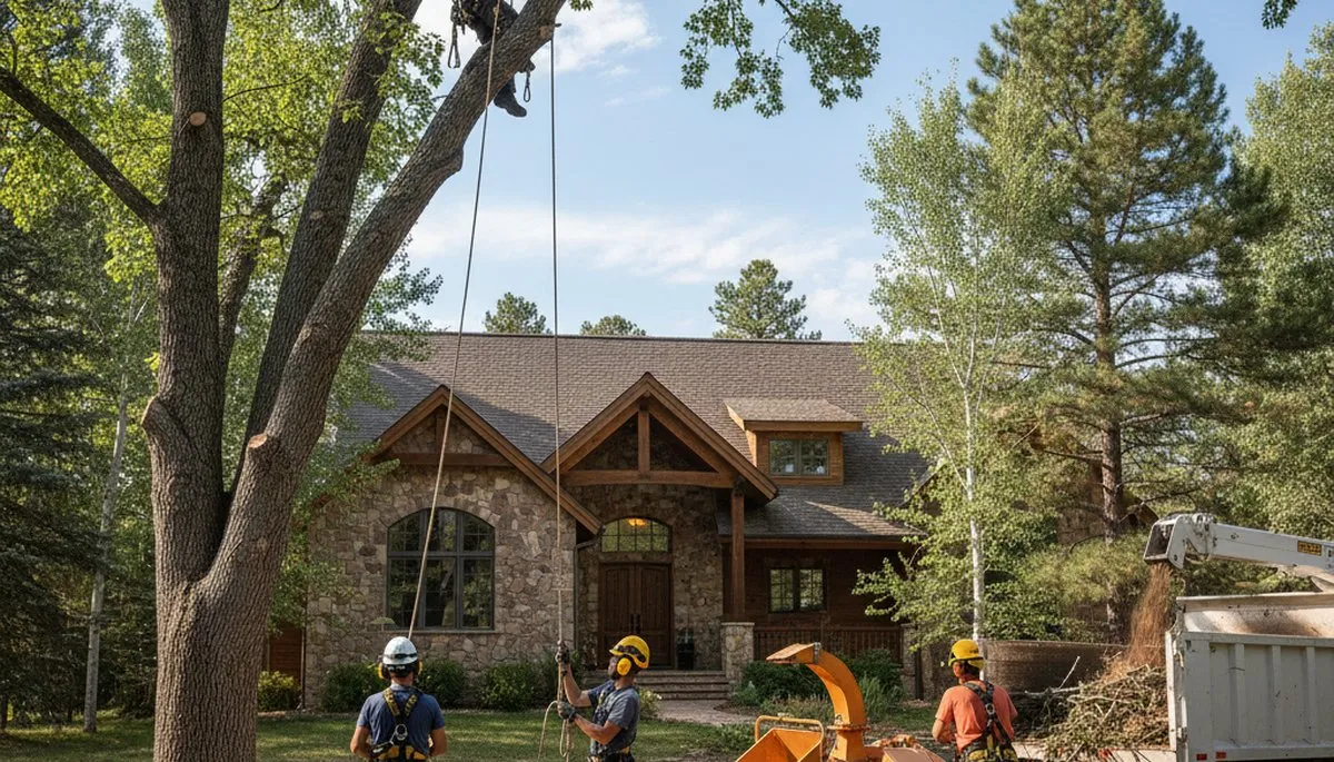 Tree service team in Thornton, CO providing professional tree trimming and maintenance